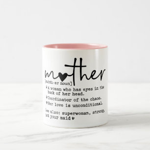 Muttertag Zweifarbige Tasse