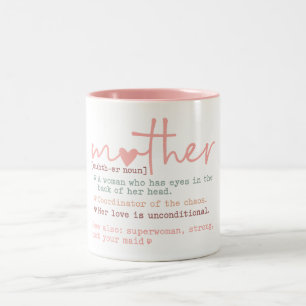 Muttertag Zweifarbige Tasse