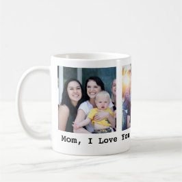 Muttertagesgeschenk 3 Foto personalisiert Kaffeetasse