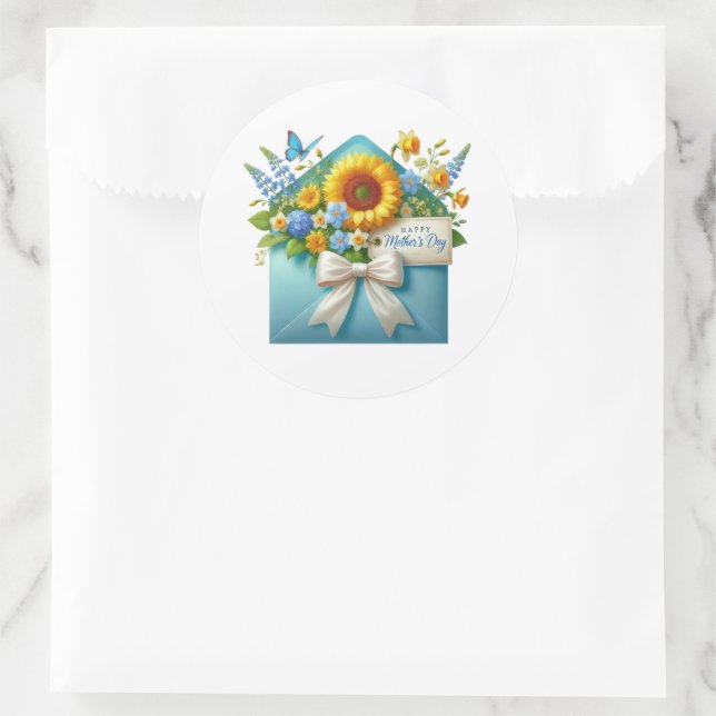 Muttertags-Aufkleber Runder Aufkleber (Tasche)