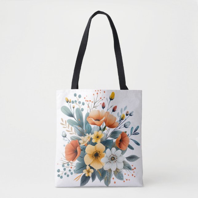 Muttertags-Boho-Blumen Clipart-61983 Tasche (Vorderseite)