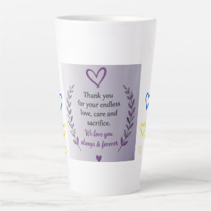 Muttertags-Herzmuster-Tasse Milchtasse