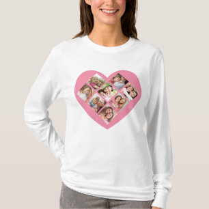 Muttertags Liebe Foto Collage. T-Shirt