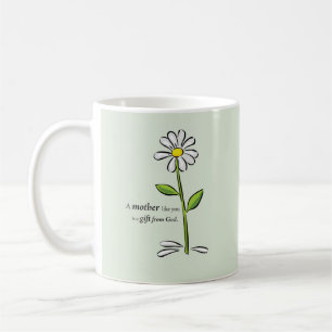Muttertags-Religiöse Grüne Margerite Kaffeetasse