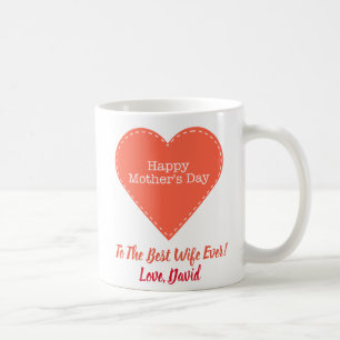 Muttertagsbeste Mama der Ehefrau je zwei Fotos Kaffeetasse