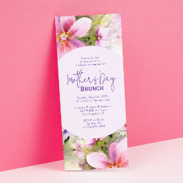 Muttertagsbrunch Elegante Blume Einladung