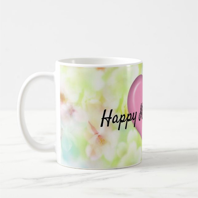 Muttertagsdesign florale Elegante Tasse (Links)