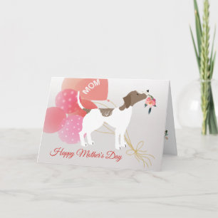 Muttertagsfliege Liebe Kurzer Hasenhund Karte