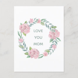 Muttertagsflorale Liebe Mama Post Card Feiertagspostkarte