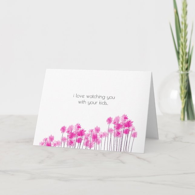 Muttertagsfreund I-Liebe schauen II Karte (Vorderseite)