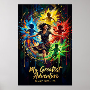 Muttertagsgeschenk — Afrikanische Königin Florale  Poster