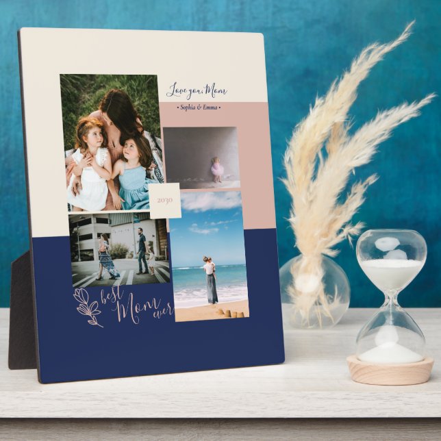 Muttertagsgeschenk Beste Mama je Fotomaterial Fotoplatte (Seite)