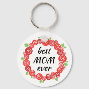 Muttertagsgeschenk, beste Mutter je Text Schlüsselanhänger