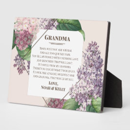 Muttertagsgeschenk Blume Oma von Großkindern Fotoplatte