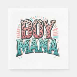Muttertagsgeschenk Boy Mama Serviette