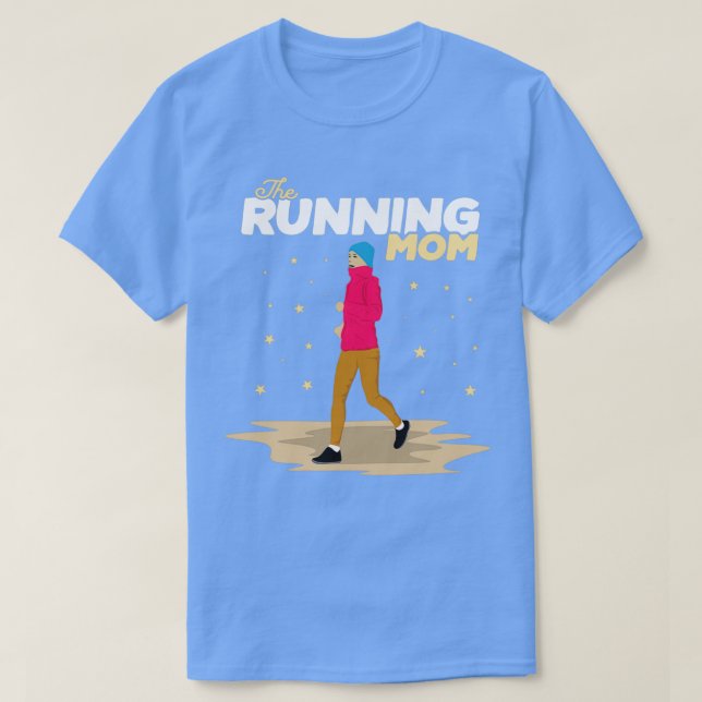 Muttertagsgeschenk Die laufende Mutter T-Shirt (Design vorne)