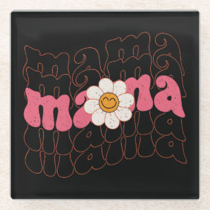 Muttertagsgeschenk Floral Mama Glasuntersetzer