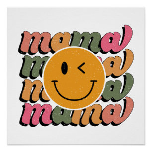 Muttertagsgeschenk Frohe Mama Poster