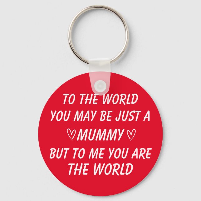 Muttertagsgeschenk, Geburtstagsgeschenk für Mutter Schlüsselanhänger (Vorderseite)