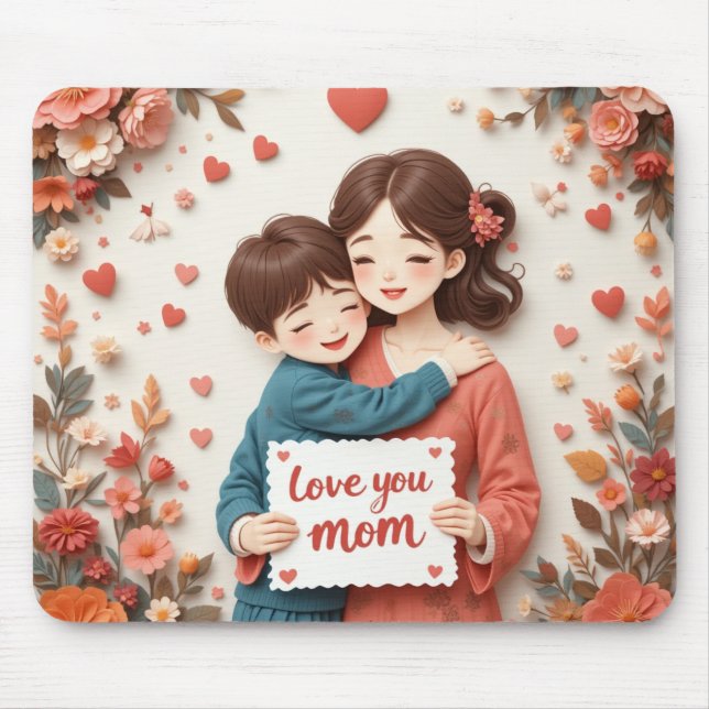 Muttertagsgeschenk Mousepad (Vorne)