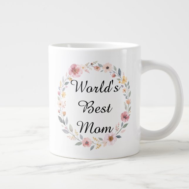 Muttertagsgeschenk: "Weltbeste Mutter" Jumbo-Tasse (Rechts)