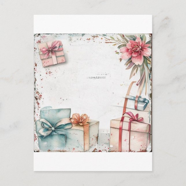 Muttertagsgeschenke im Vintage-Stil Postkarte (Vorderseite)
