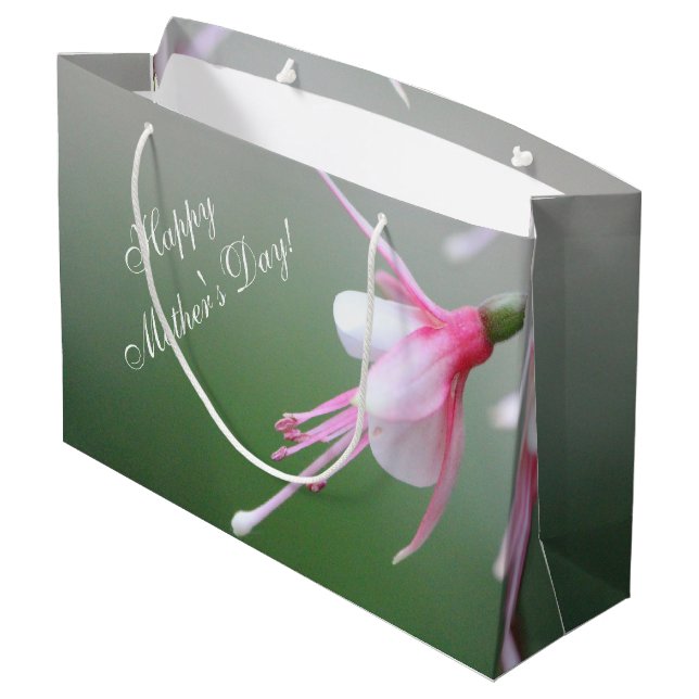 Muttertagsgeschenktasche Große Geschenktüte (Rückseite Schrägansicht)