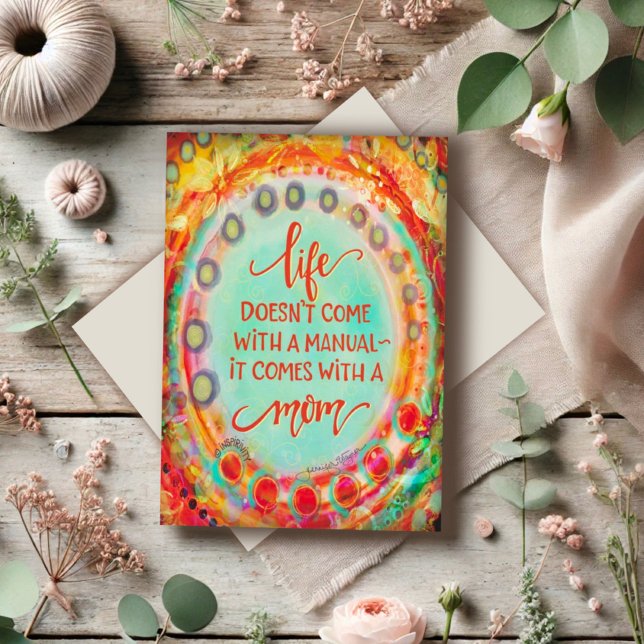 Muttertagshandbuch Niedlich Funny Hübsch kühl Karte (Von Creator hochgeladen)