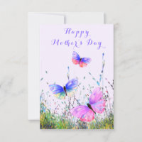 Muttertagskarte des Schmetterlings