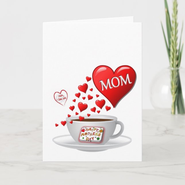 Muttertagskarte Feiertagskarte (Vorderseite)