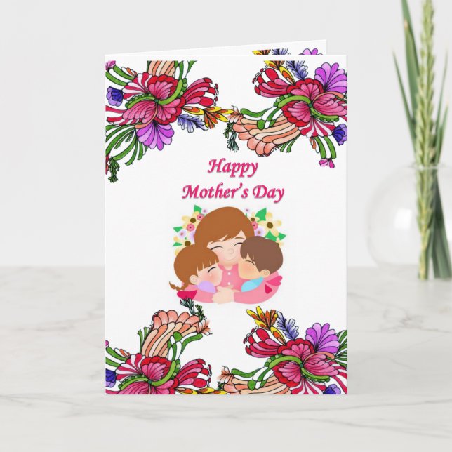 Muttertagskarte Feiertagskarte (Vorderseite)