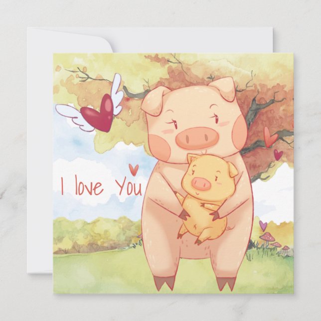 Muttertagskarte Feiertagskarte (Vorderseite)