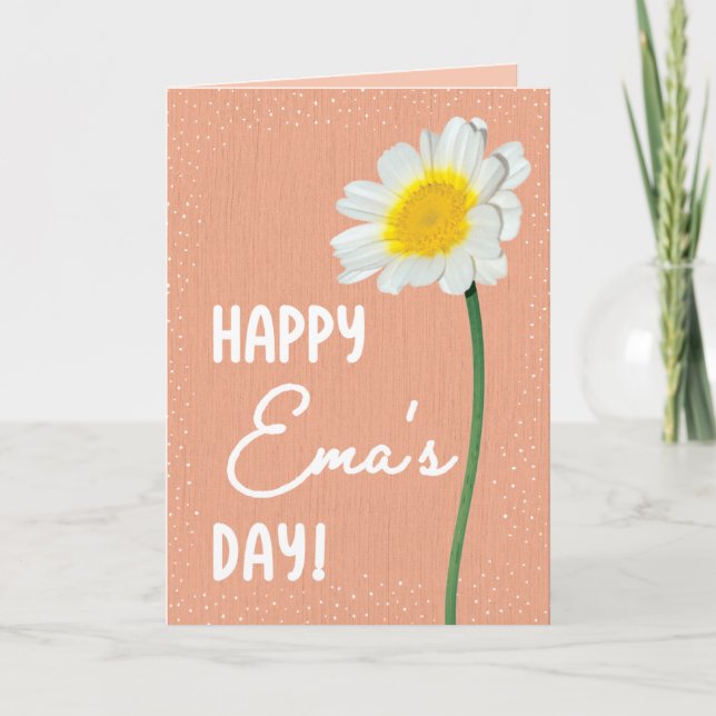 Muttertagskarte für die Ema Karte (Vorderseite)