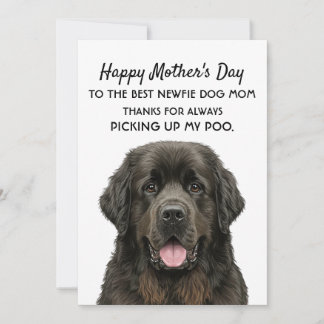Muttertagskarte für die Hunde-Newfie-Mama Einladung