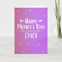 Muttertagskarte für Emo