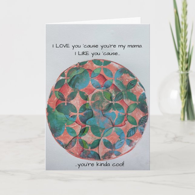 Muttertagskarte Karte (Vorderseite)