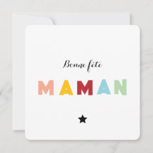 Muttertagskarte - Mehrfarben