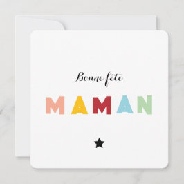 Muttertagskarte - Mehrfarben Einladung