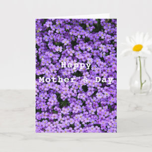 Muttertagskarte mit violetten Blume Karte