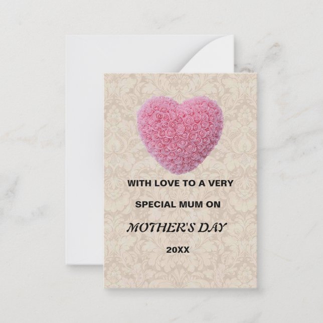 Muttertagskarte Mitteilungskarte (Vorderseite)