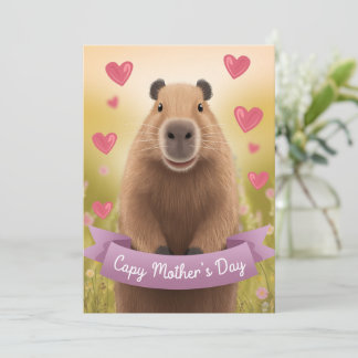 Muttertagskarte Mum Niedlich Capybara Geschenk