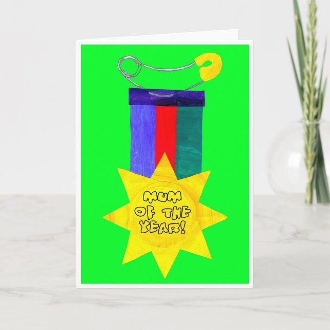 Muttertagskarte "Mutter des Jahres" Karte (Vorderseite)