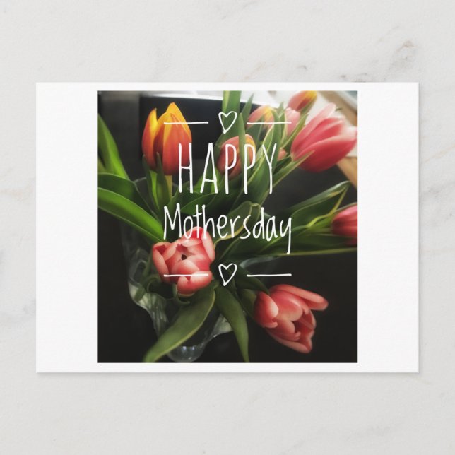 Muttertagskarte Postkarte (Vorderseite)
