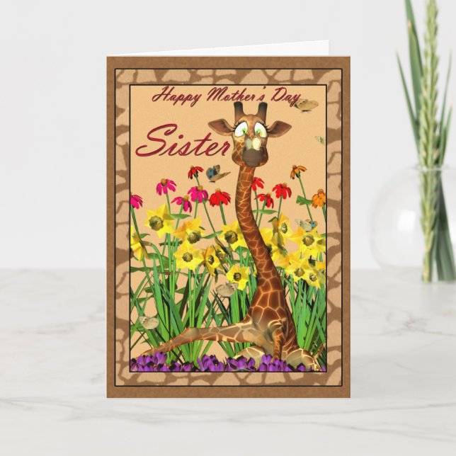 Muttertagskarte, Schwester Karte (Vorderseite)