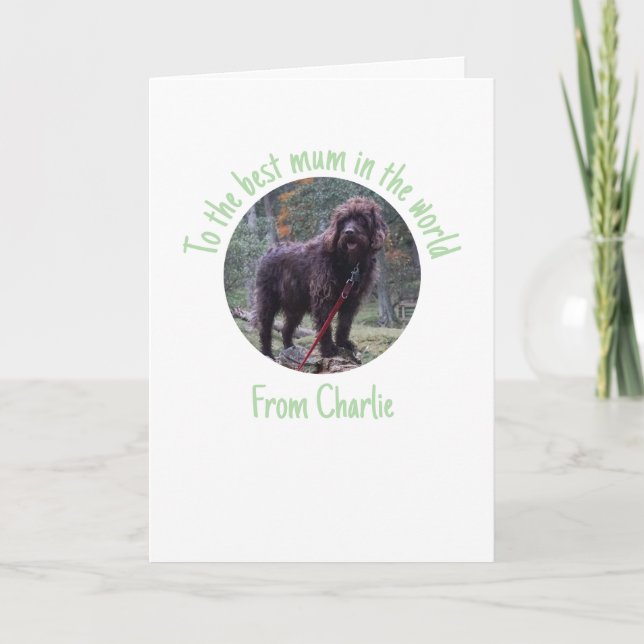 Muttertagskarte vom Hund Feiertagskarte (Vorderseite)