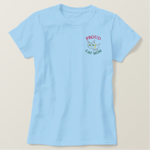 Muttertagskatze bestickt besticktes T-Shirt
