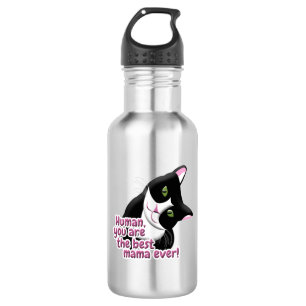 Muttertagskatze Edelstahlflasche