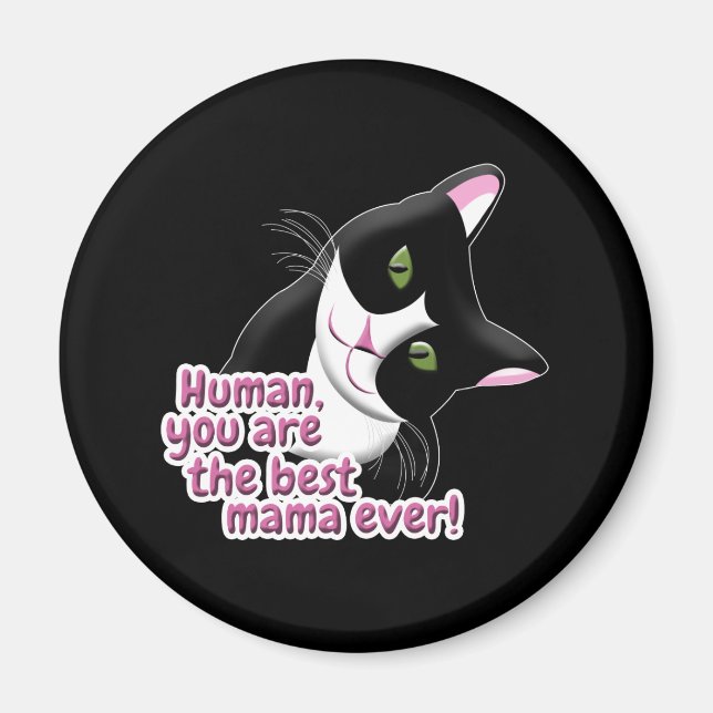 Muttertagskatze Magnet (Vorne)