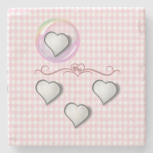 Muttertagsmarmor-Stone-Untersetzer Steinuntersetzer