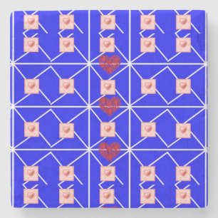 Muttertagsmarmor-Stone-Untersetzer Steinuntersetzer